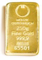 Goldbarren 250g div.