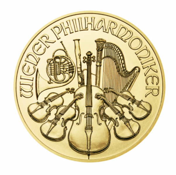 Gold Wiener Philharmoniker 1 Unze  2023 / Bild 3 von 3