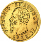 Goldmünze 20 Lire Italien