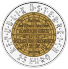 Silber-Niob-Münze Europäische Satellitennavigation